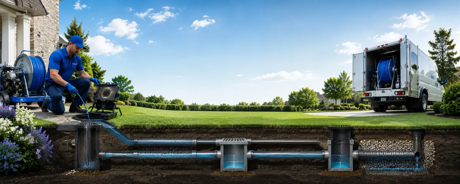 Outdoor drain cleaning information for Friedensburg, PA